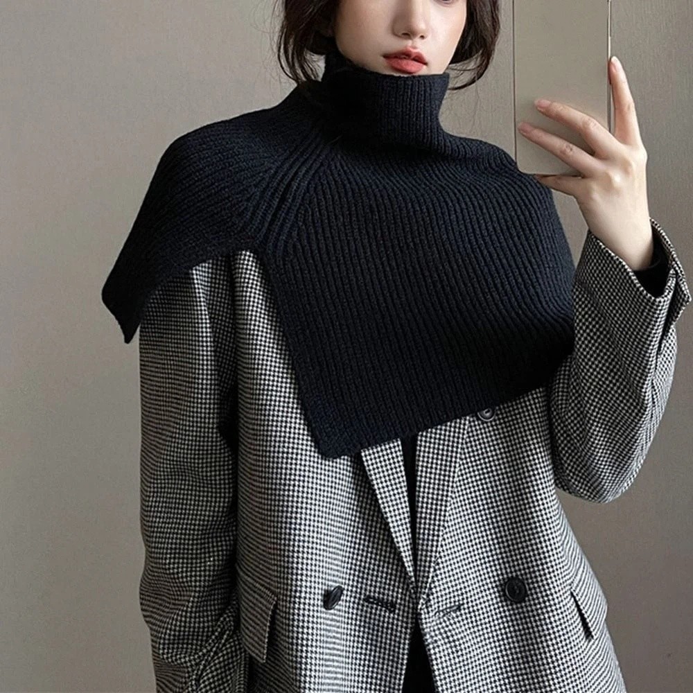 Travel Accessories Neck - Retro Pullover Gestrickter Schal Warmer Verdickter