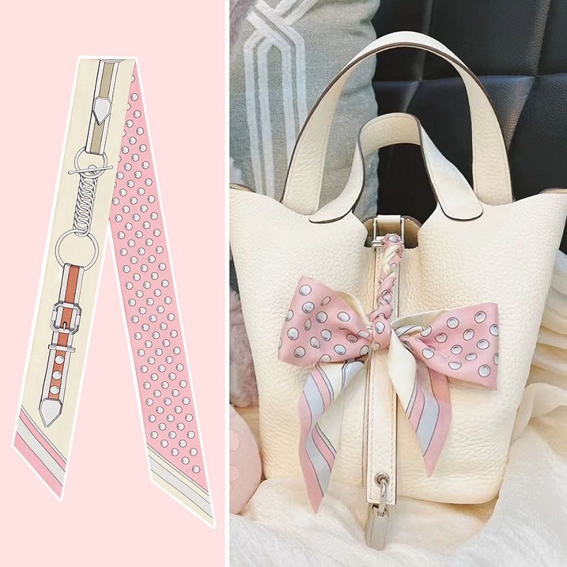 Travel Accessories Aesthetic - Frauen Sommer Rosa Polka Dot Schal