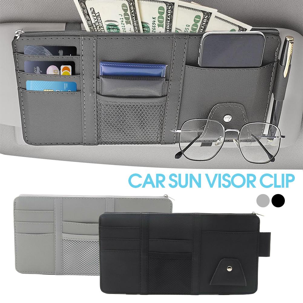 Travel Ziplock Bags - Auto-Sonnenblenden-Organizer: Reisedokumentenhalter mit mehreren Taschen aus
