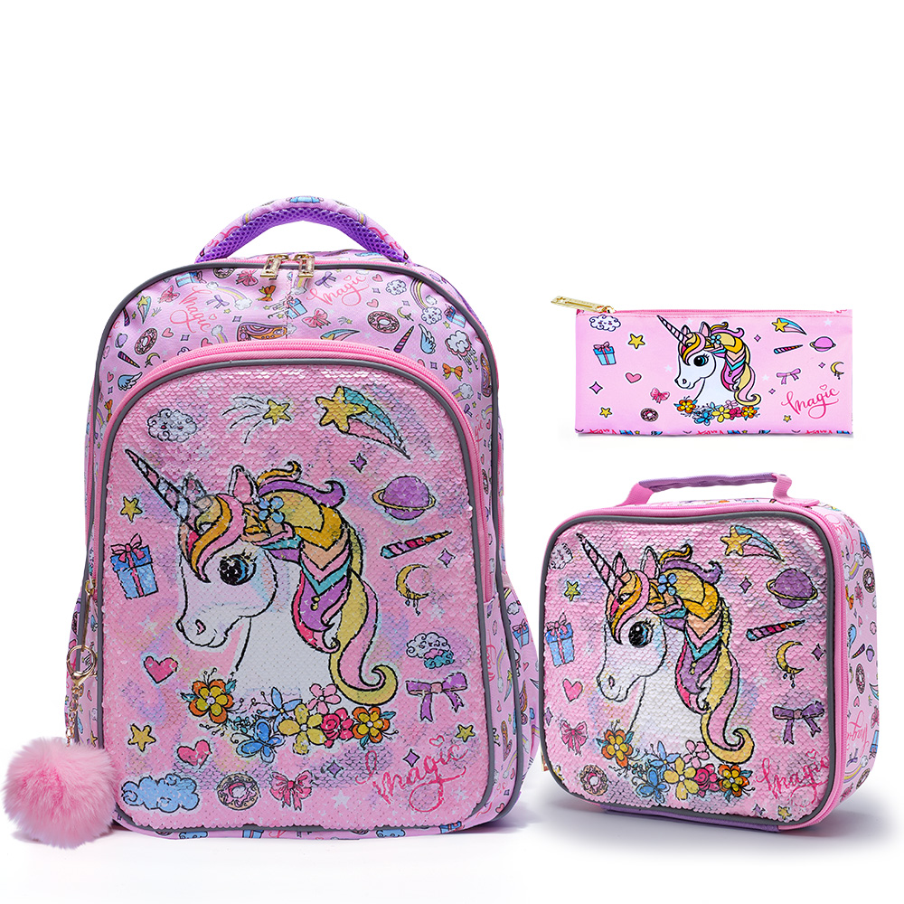 Travel Accessories Toddler - 3-teiliges Kinder-Reisegepäck-Set, Reisetasche, Schultasche, mit Lunchbox