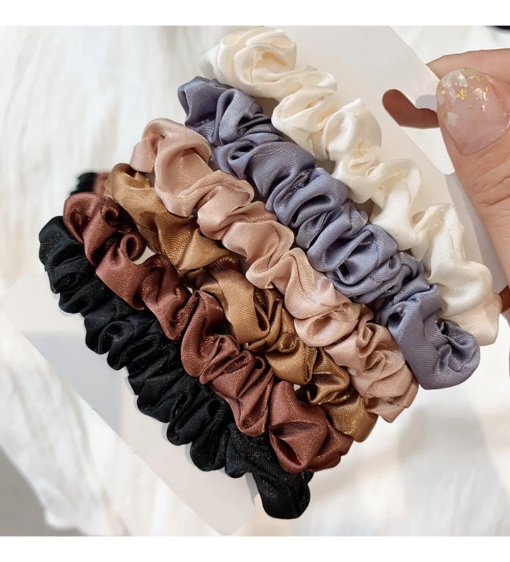 6 Stück weiche Satin-Haargummi – Travel Accessories For Girls Bewertung und Preis